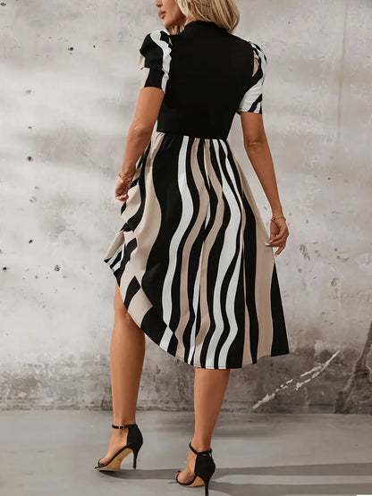 Sable – Elegante abito con maniche a sbuffo