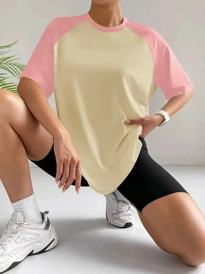 Vallorelle – Elegante t-shirt color block