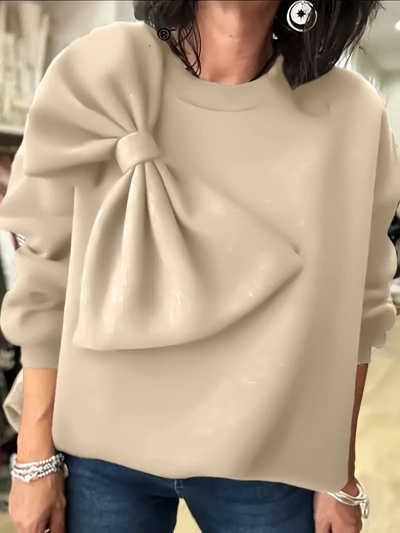 Benia – Maglione elegante con un grande fiocco
