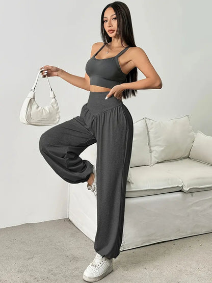 Noctelith – Pantaloni eleganti a gamba larga