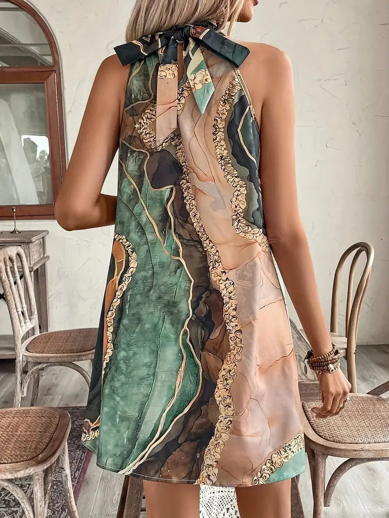 Orya – Miniabito elegante allacciato al collo