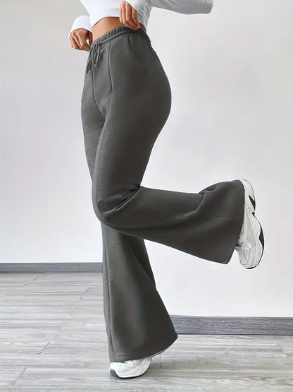 Manju – Pantaloni jogging a zampa in cotone