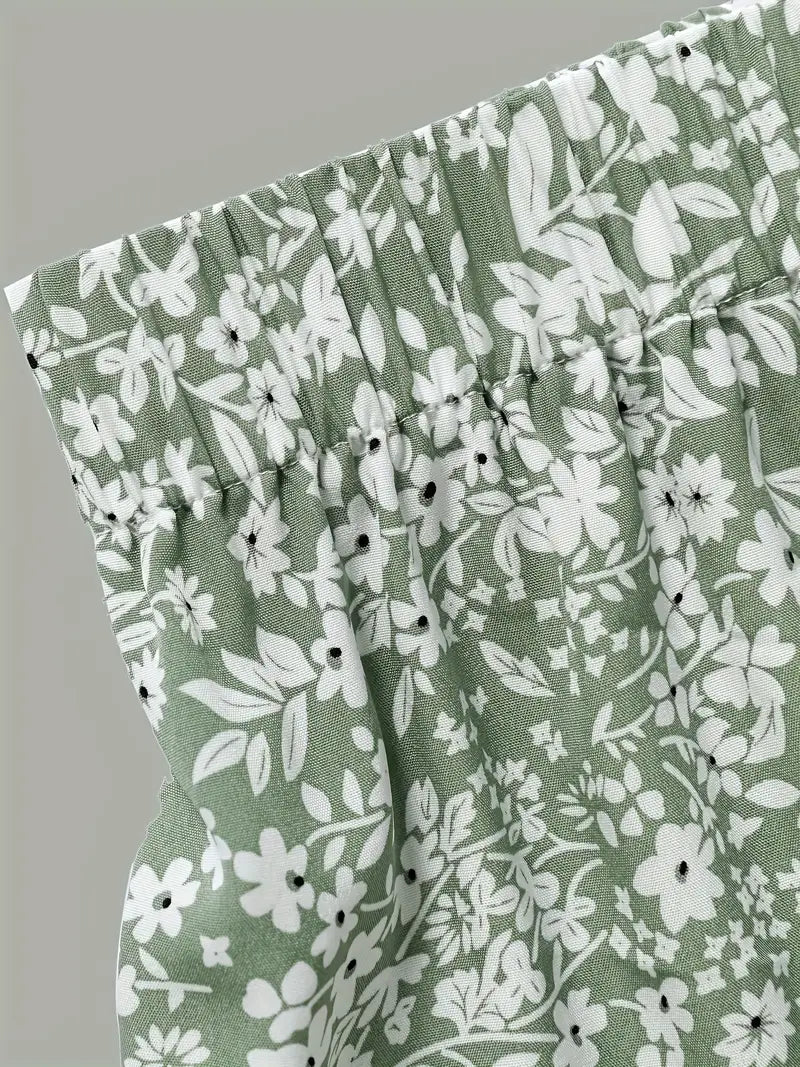 Pieta – Pantaloni palazzo a gamba larga a vita alta con stampa floreale