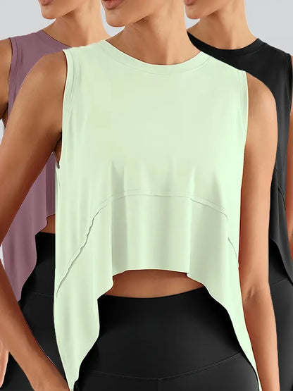 Lioris – Set top sportivo senza maniche in tre pezzi