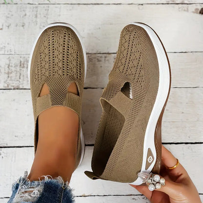 Noire – Scarpe slip-on traspiranti in maglia