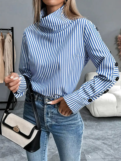 Darcy – Blusa elegante in cotone a righe