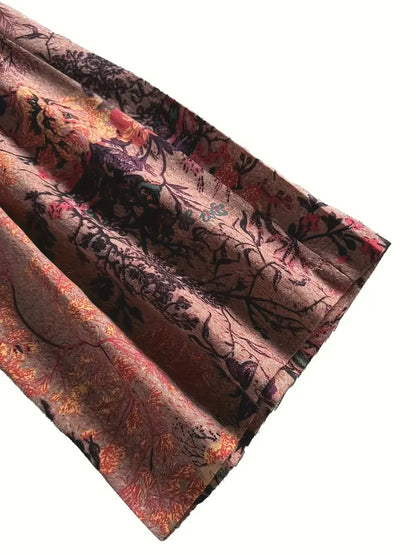 Jia – Pantaloni a gamba ampia con stampa floreale