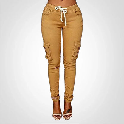 Fiela – Pantaloni cargo slim-fit eleganti