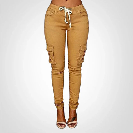 Fiela – Pantaloni cargo slim-fit eleganti