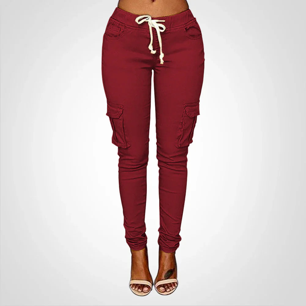 Fiela – Pantaloni cargo slim-fit eleganti