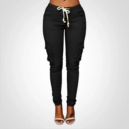 Fiela – Pantaloni cargo slim-fit eleganti