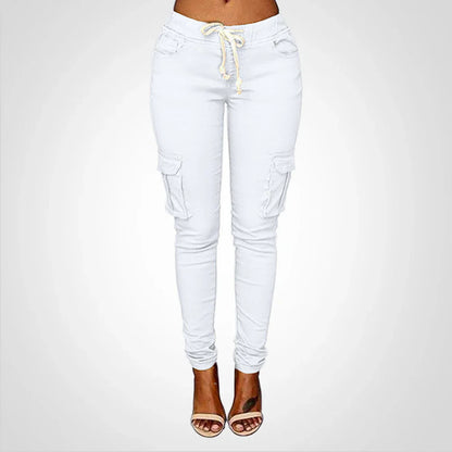 Fiela – Pantaloni cargo slim-fit eleganti