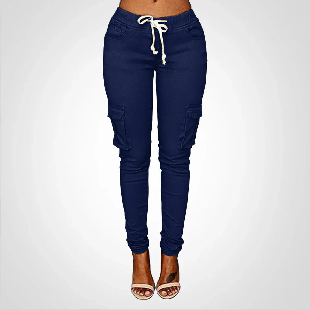 Fiela – Pantaloni cargo slim-fit eleganti