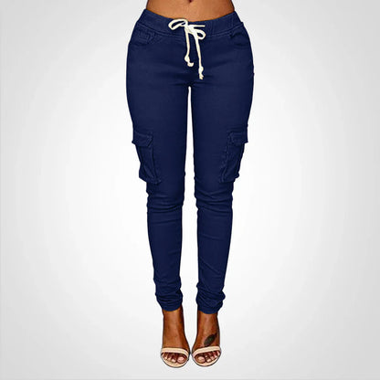 Fiela – Pantaloni cargo slim-fit eleganti