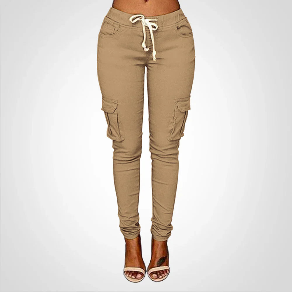 Fiela – Pantaloni cargo slim-fit eleganti