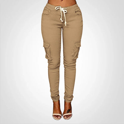 Fiela – Pantaloni cargo slim-fit eleganti