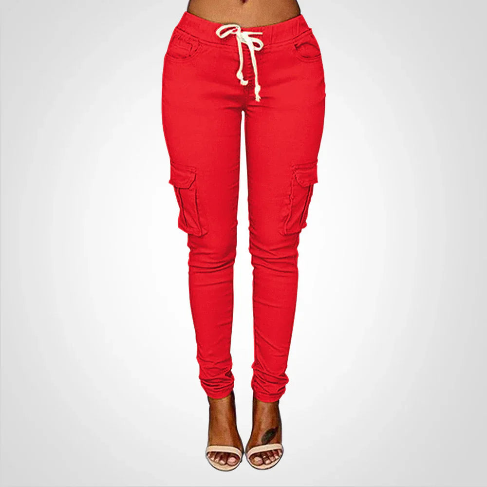 Fiela – Pantaloni cargo slim-fit eleganti