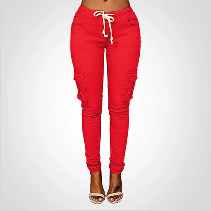 Fiela – Pantaloni cargo slim-fit eleganti