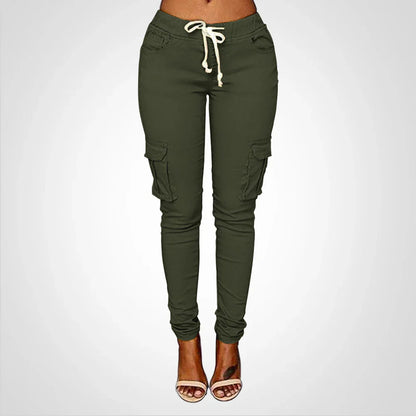 Fiela – Pantaloni cargo slim-fit eleganti