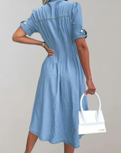 Oriana – Abito versatile in denim di cotone