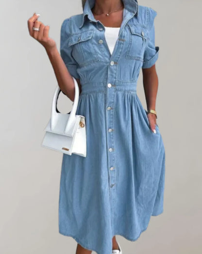 Oriana – Abito versatile in denim di cotone