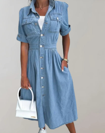 Oriana – Abito versatile in denim di cotone