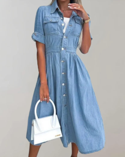 Oriana – Abito versatile in denim di cotone