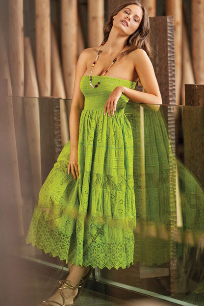 Bellinda - Abito Lungo Pizzo a Fascia Sensualità Chic