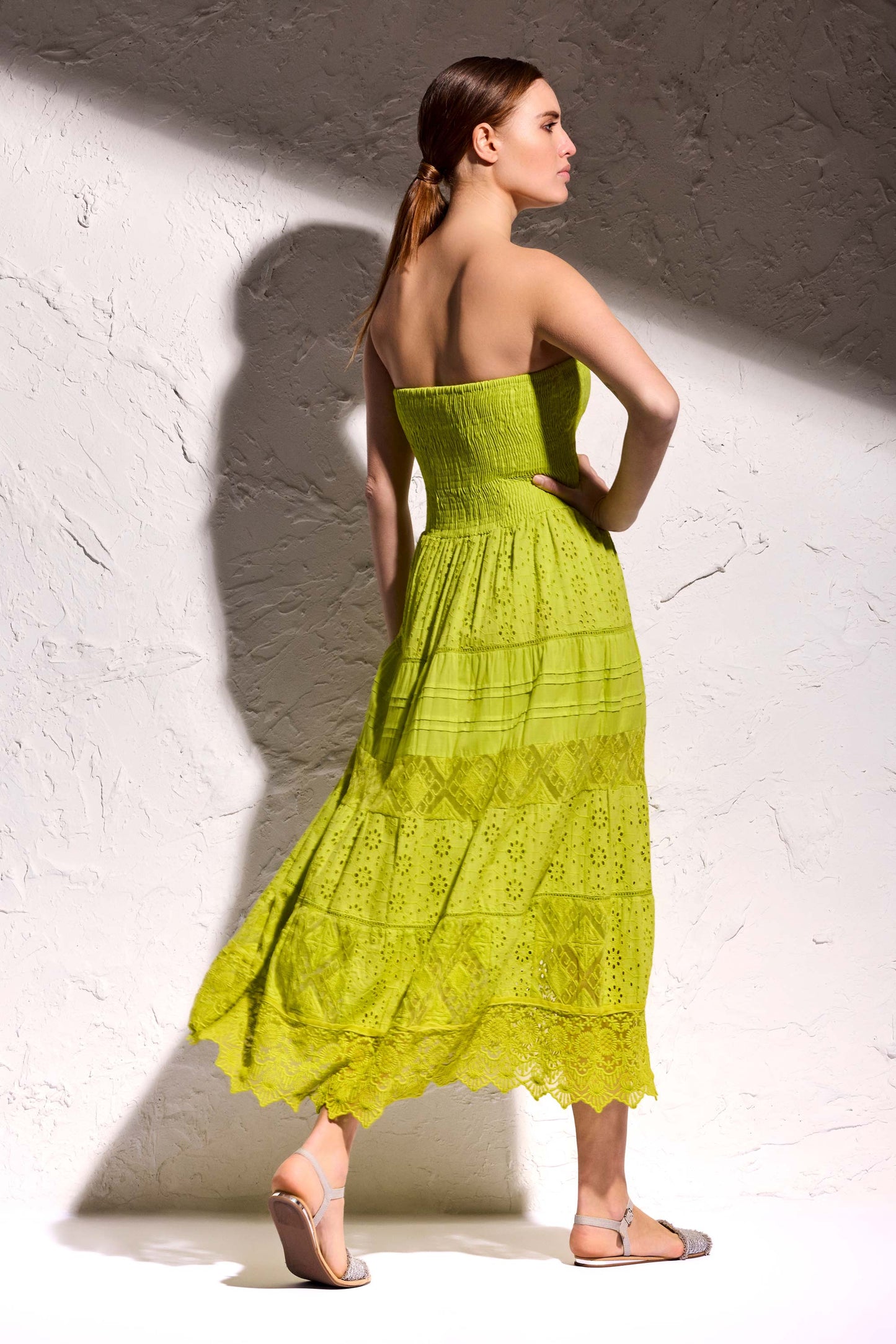 Bellinda - Abito Lungo Pizzo a Fascia Sensualità Chic