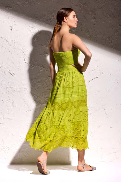 Bellinda - Abito Lungo Pizzo a Fascia Sensualità Chic