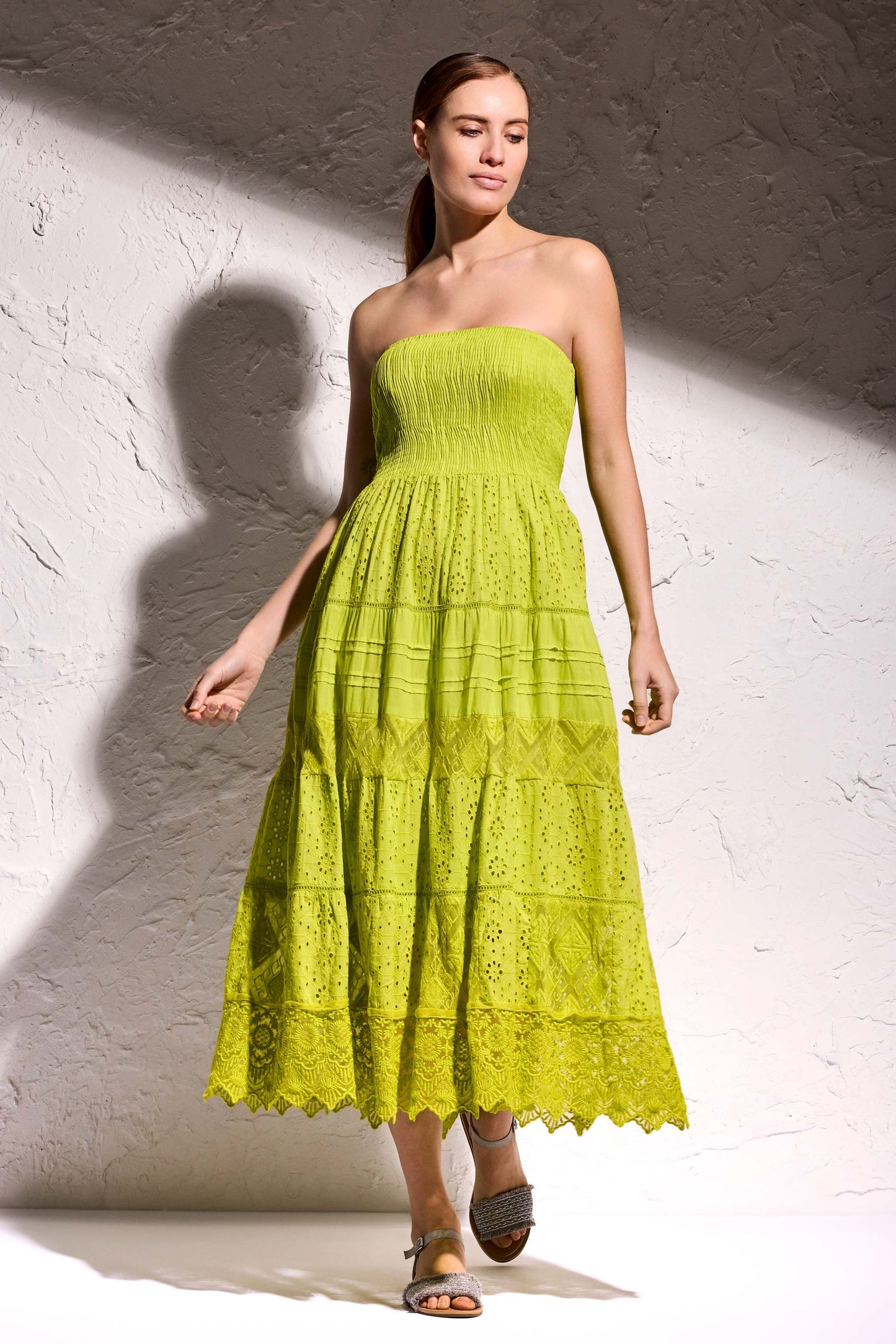 Bellinda - Abito Lungo Pizzo a Fascia Sensualità Chic