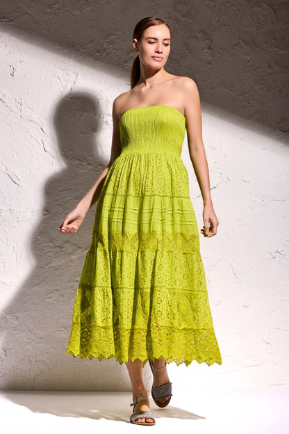 Bellinda - Abito Lungo Pizzo a Fascia Sensualità Chic