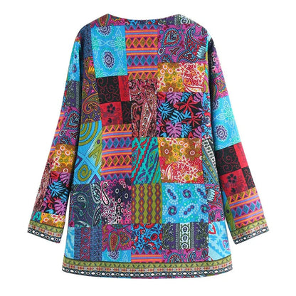 Zoryelle – Giacca patchwork boho colorata