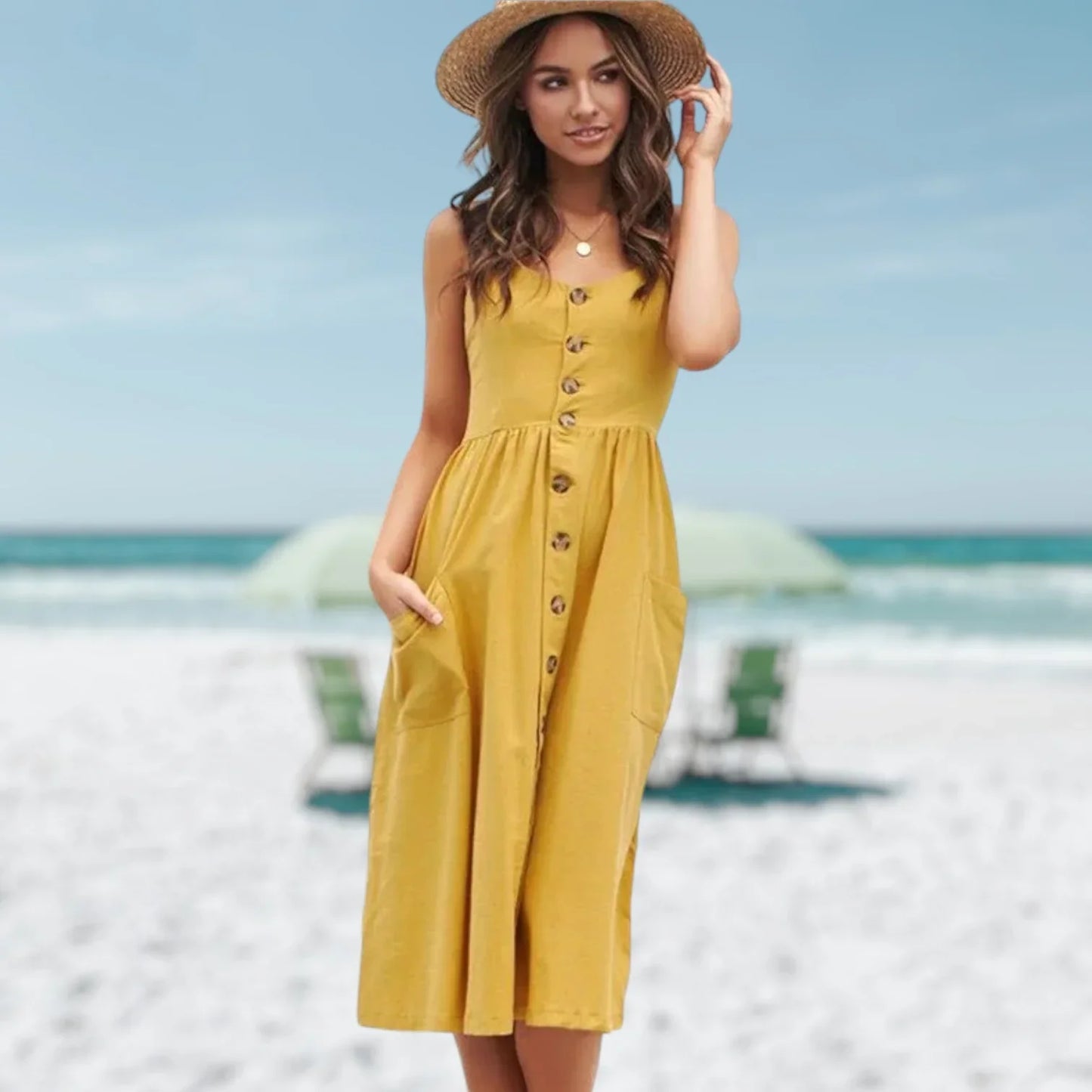 Ilode – Abito in cotone leggero