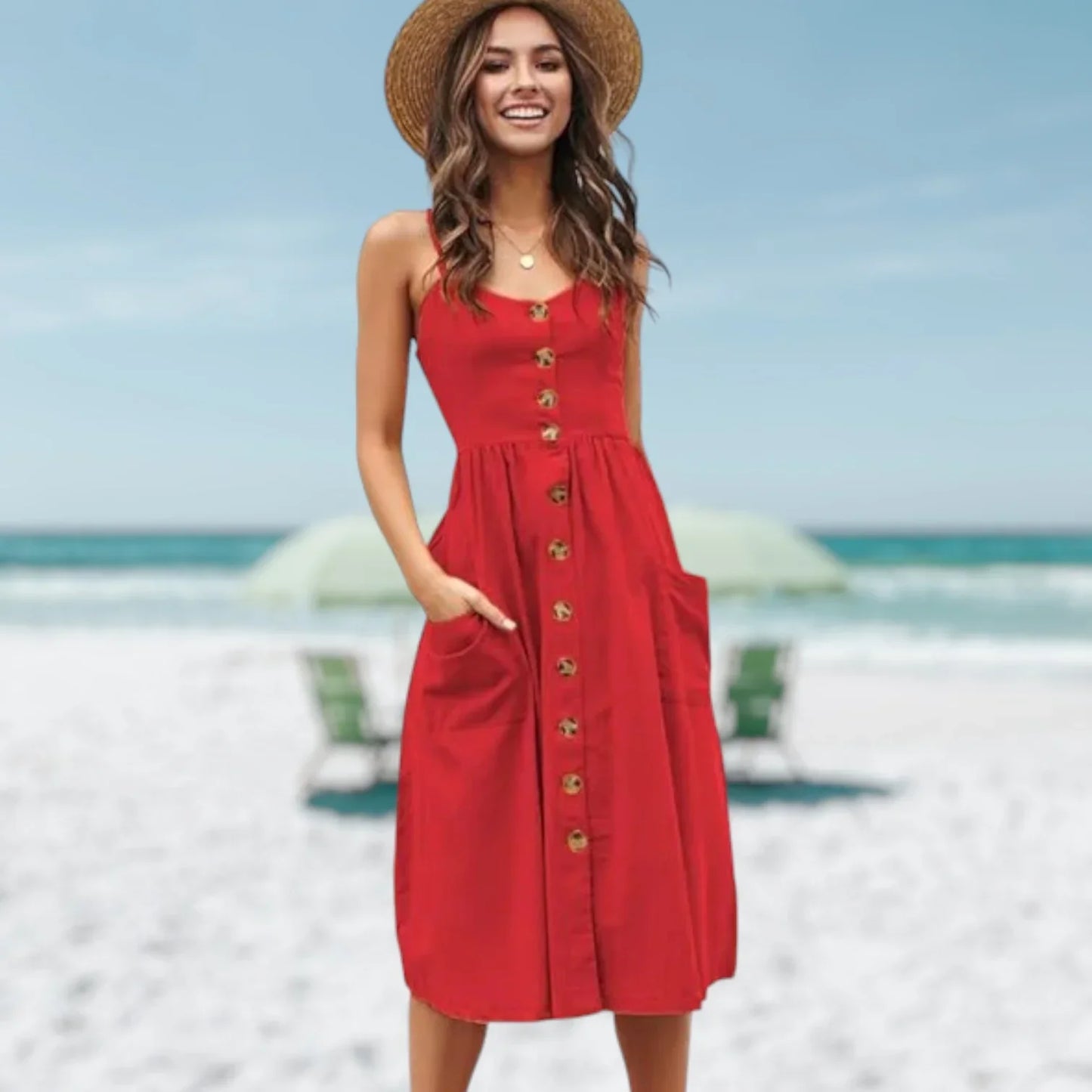 Ilode – Abito in cotone leggero