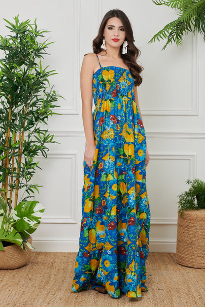 Brigitta - Abito Lungo Corpetto Stile Incantevole