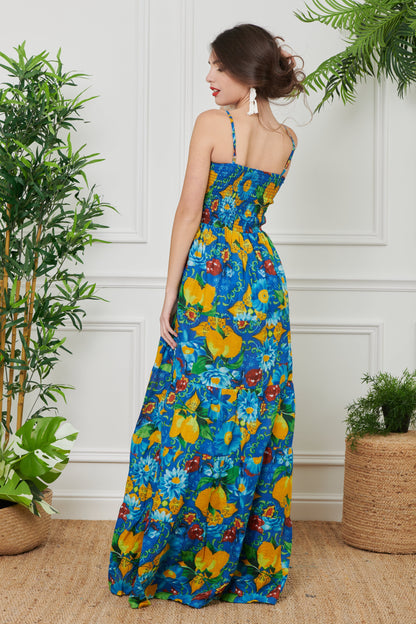 Brigitta - Abito Lungo Corpetto Stile Incantevole