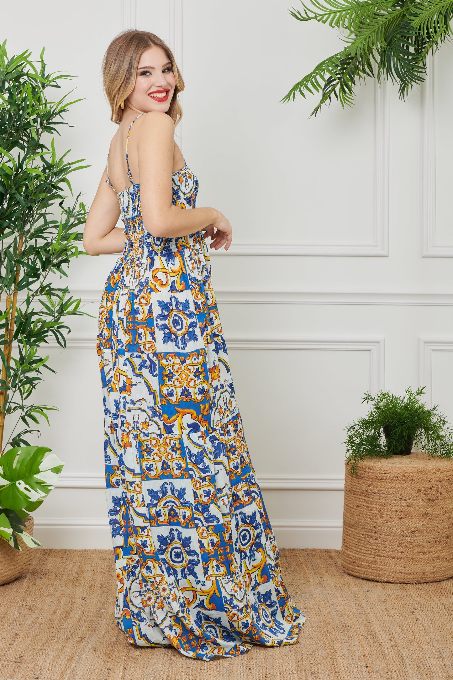 Brigitta - Abito Lungo Corpetto Stile Incantevole