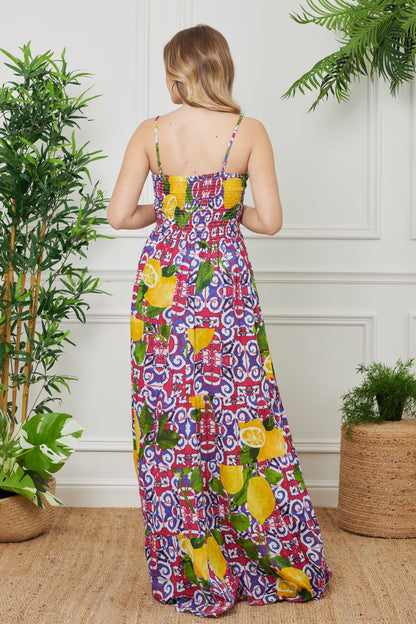 Brigitta - Abito Lungo Corpetto Stile Incantevole