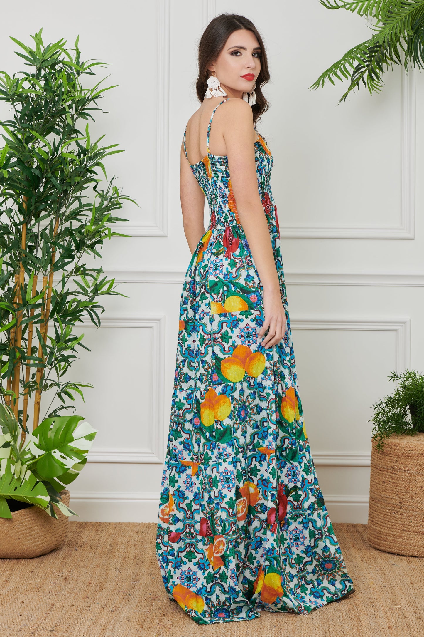 Brigitta - Abito Lungo Corpetto Stile Incantevole