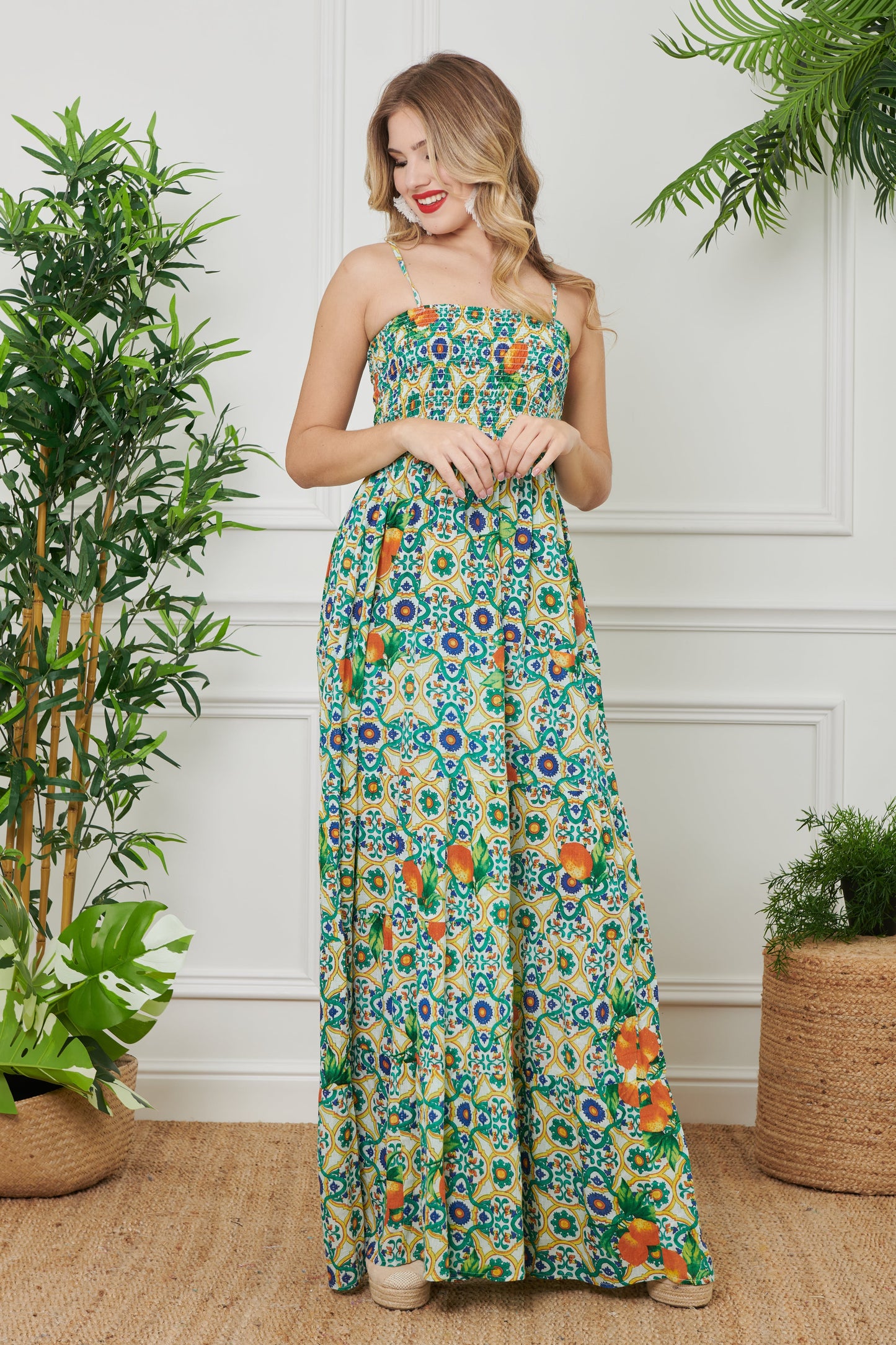 Brigitta - Abito Lungo Corpetto Stile Incantevole