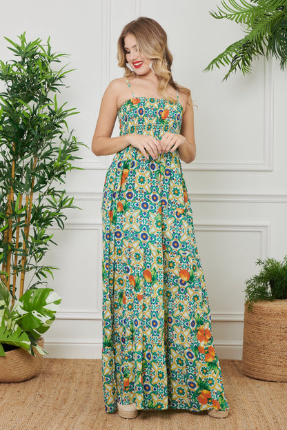 Brigitta - Abito Lungo Corpetto Stile Incantevole