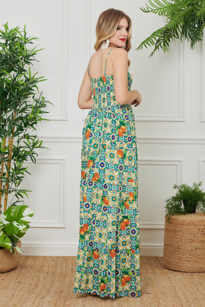 Brigitta - Abito Lungo Corpetto Stile Incantevole