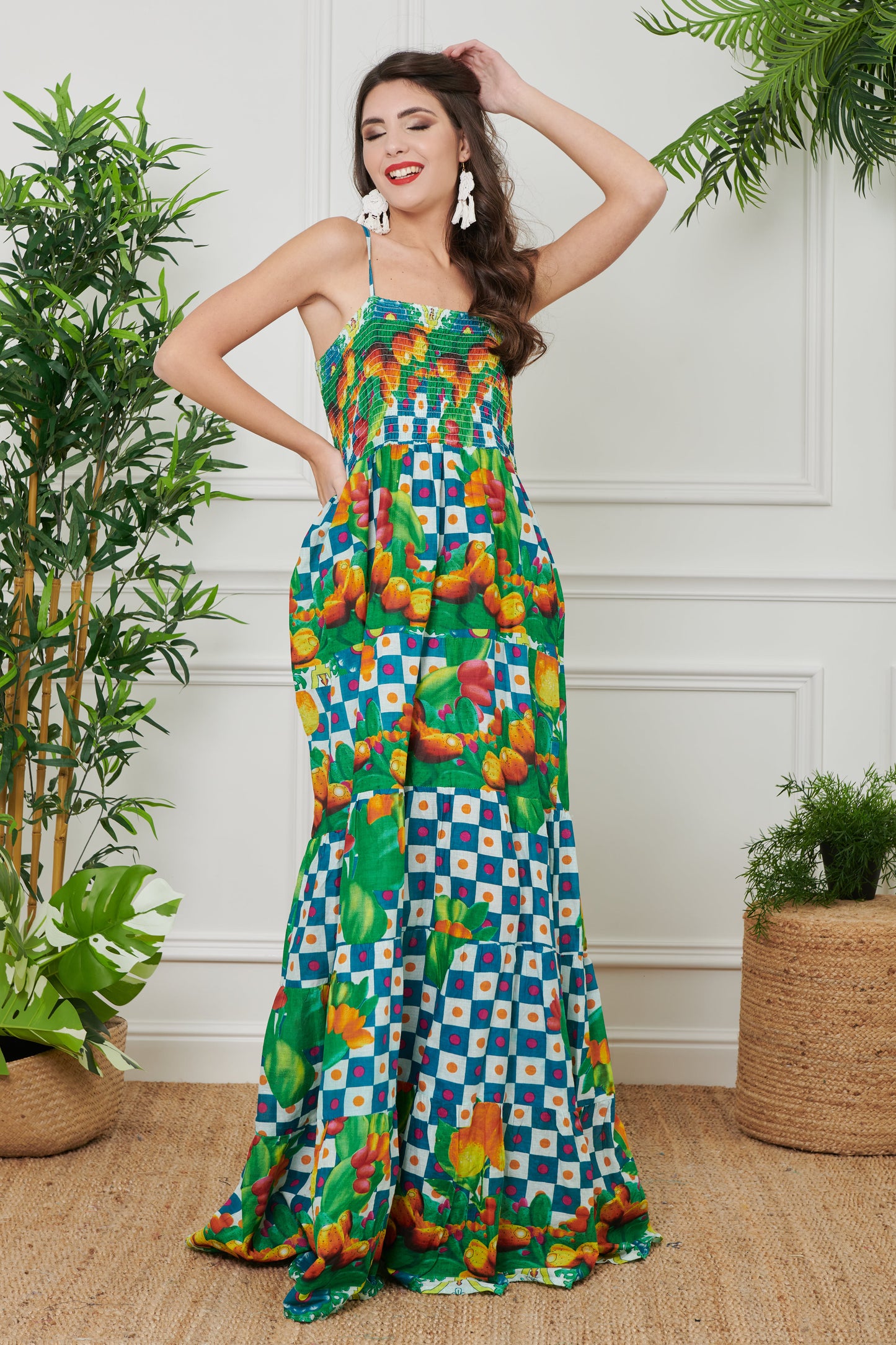 Brigitta - Abito Lungo Corpetto Stile Incantevole