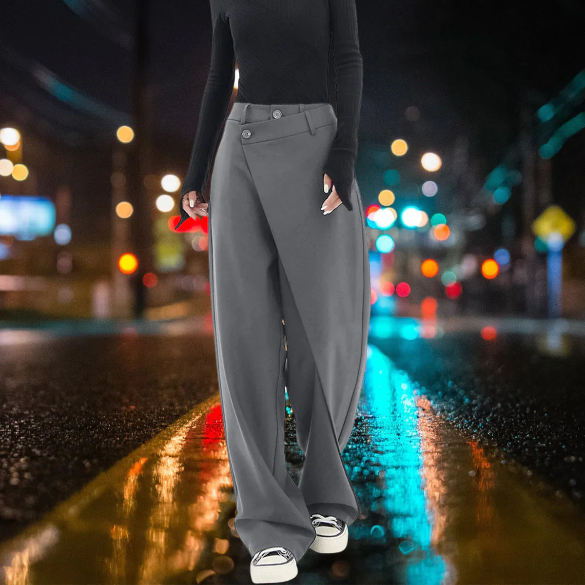 Calyndra – Pantaloni eleganti a gamba larga