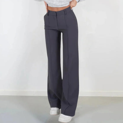 Griselva – Pantaloni eleganti a vita alta con gambe larghe