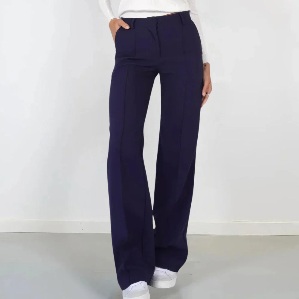 Griselva – Pantaloni eleganti a vita alta con gambe larghe
