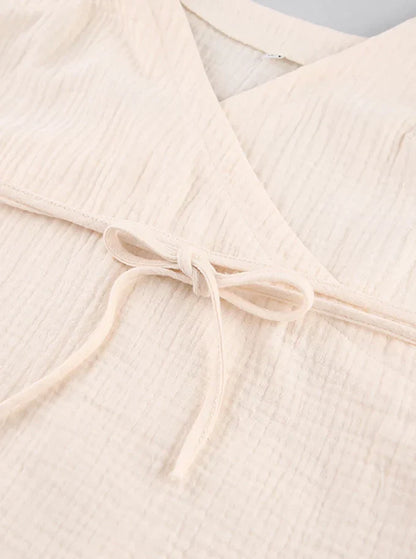 Myrionna – Abito elegante a portafoglio in cotone