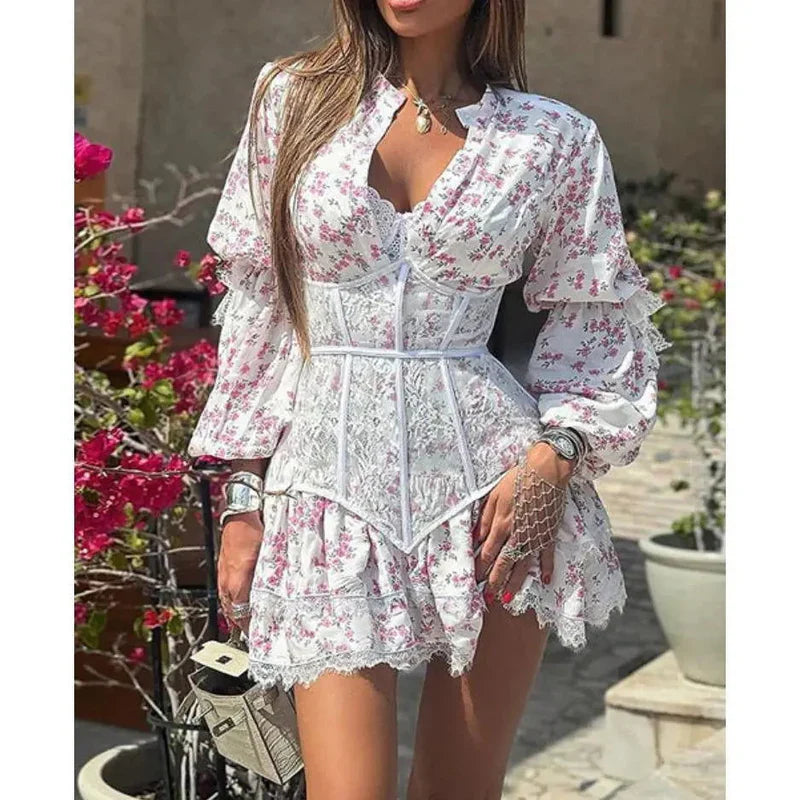 Joymie – Miniabito elegante a maniche lunghe