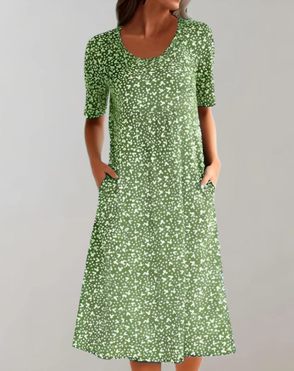 Jemima – Elegante abito midi stampato